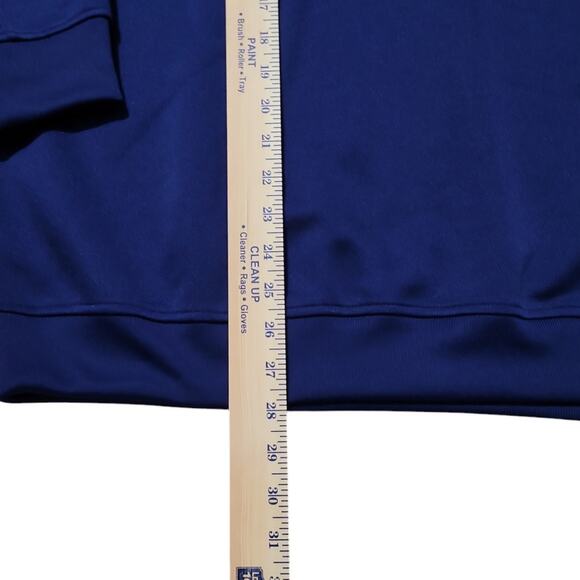 Adidas Originals Sweatshirt, Women's L-XL Blue, Adicolor Oversized Half Zip Crew - Picture 9 of 11